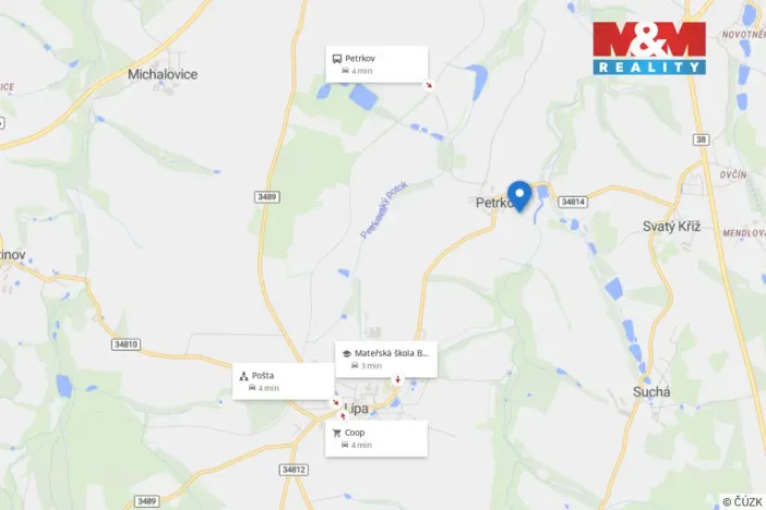 Prodej pozemku pro bydlení, Lípa - Petrkov, 1087 m2