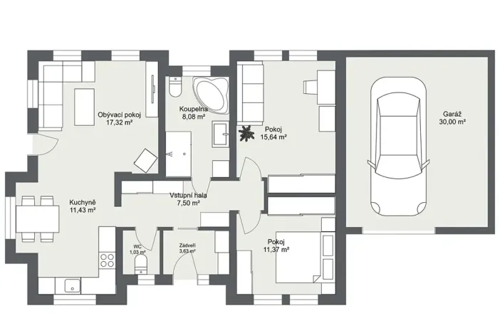 Prodej rodinného domu, Králův Dvůr, 110 m2