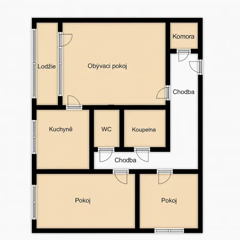 Prodej bytu 3+1, Kopřivnice, 17. listopadu, 66 m2