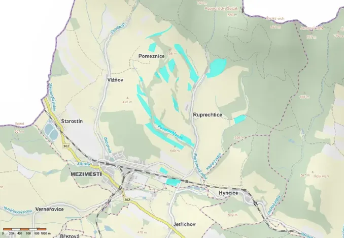 Prodej louky, Meziměstí, 696035 m2