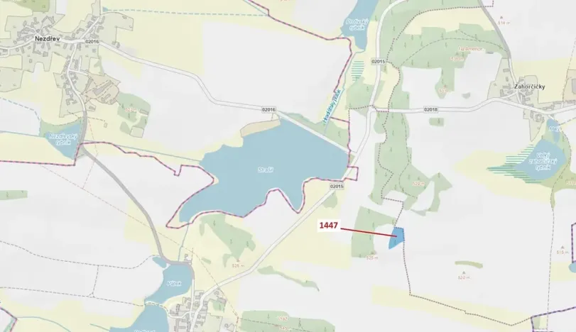 Dražba lesa, Hradiště, 4542 m2