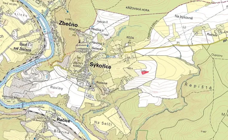 Prodej pole, Sýkořice, 2799 m2