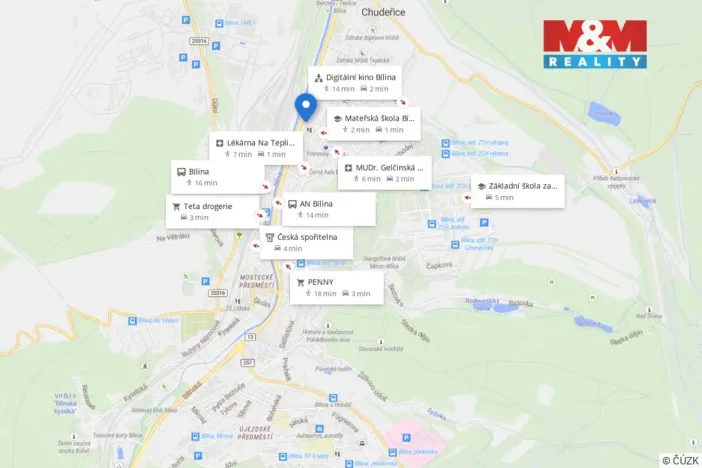 Prodej bytu 2+1, Bílina - Teplické Předměstí, Antonína Sovy, 52 m2