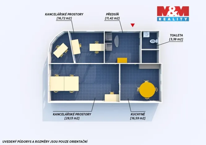 Pronájem kanceláře, Plzeň - Východní Předměstí, Slovanská, 73 m2