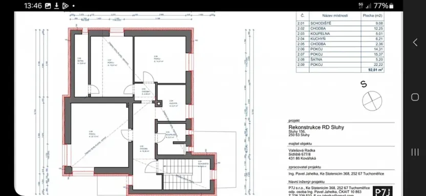 Pronájem bytu 3+1, Sluhy, 84 m2