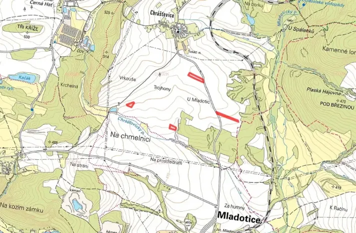 Prodej pole, Mladotice, 15472 m2