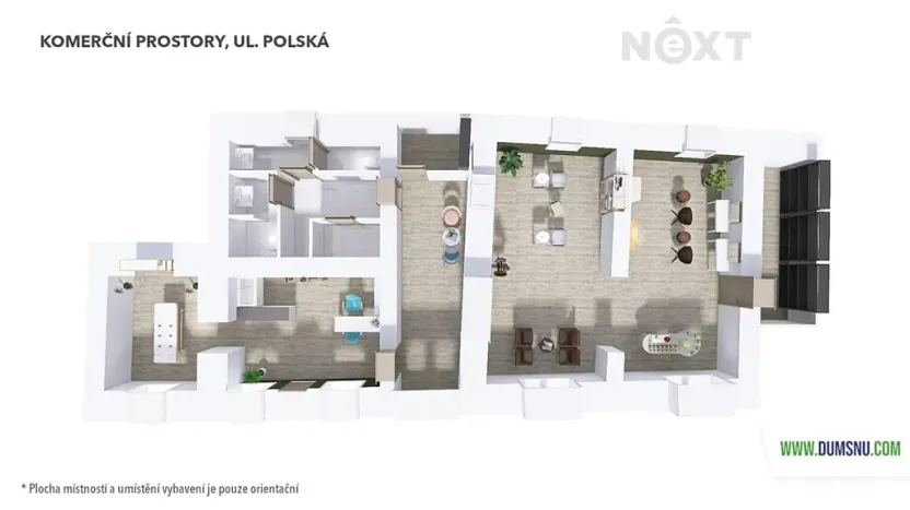 Pronájem obchodního prostoru, Šumperk, Polská, 75 m2