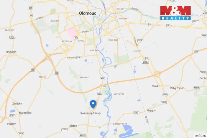 Pronájem bytu 2+kk, Kožušany-Tážaly - Kožušany, 60 m2