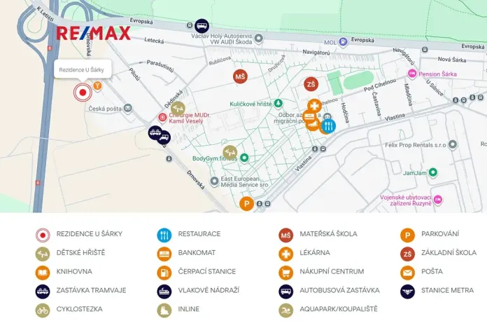 Pronájem bytu 2+kk, Praha - Ruzyně, Stočesova, 52 m2