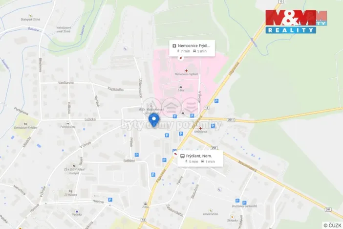 Pronájem bytu 2+kk, Frýdlant, Lužická, 39 m2