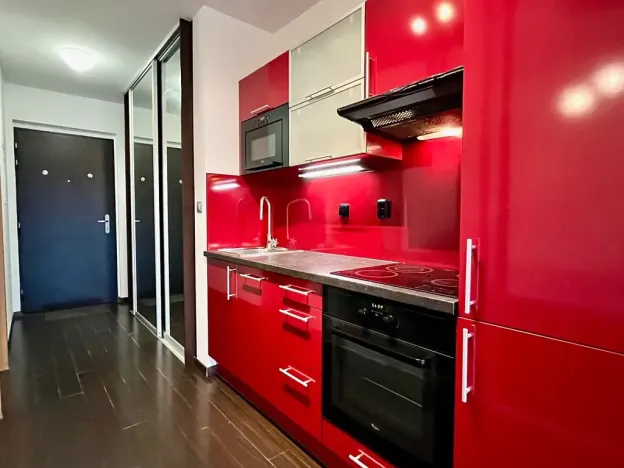 Pronájem bytu 1+kk, Praha - Holešovice, Jankovcova, 43 m2