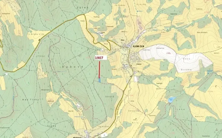 Dražba lesa, Luhačovice, 3147 m2