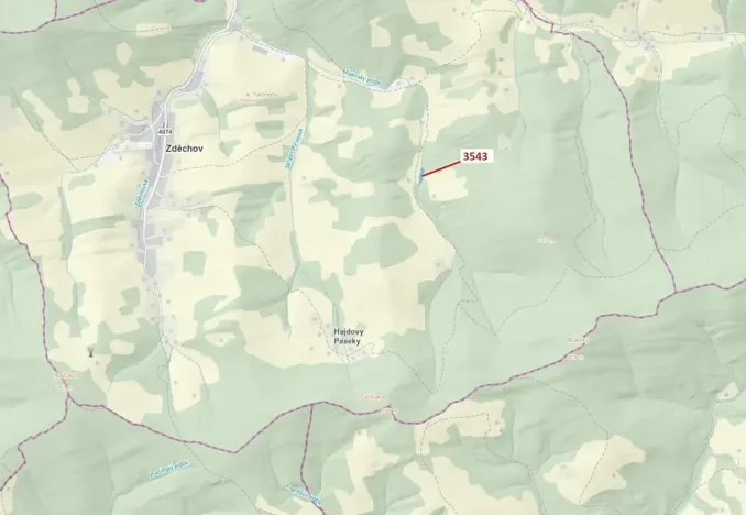 Dražba lesa, Zděchov, 1866 m2