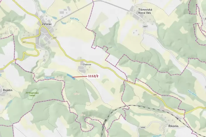 Dražba lesa, Žďárec, 5233 m2