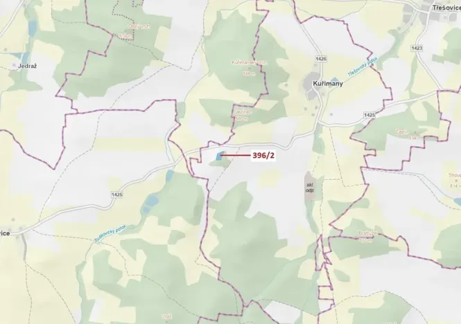 Dražba lesa, Kuřimany, 3340 m2
