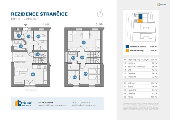 Prodej bytu 4+kk, Strančice, 93 m2