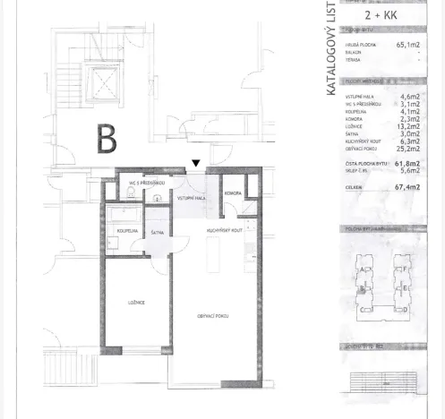 Pronájem bytu 2+kk, Praha - Karlín, Rohanské nábřeží, 65 m2