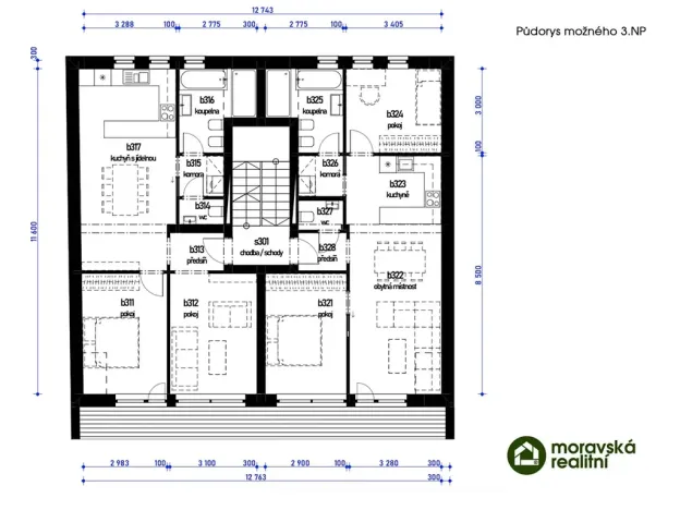 Prodej rodinného domu, Praha - Řeporyje, Všerubská, 77 m2