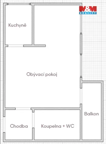 Pronájem bytu 1+1, Kostelec nad Černými lesy - Kostelec nad Černými Lesy, Dr. Trippé, 37 m2