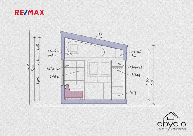 Pronájem mobilheimu, Písek, U Vodárny, 20 m2