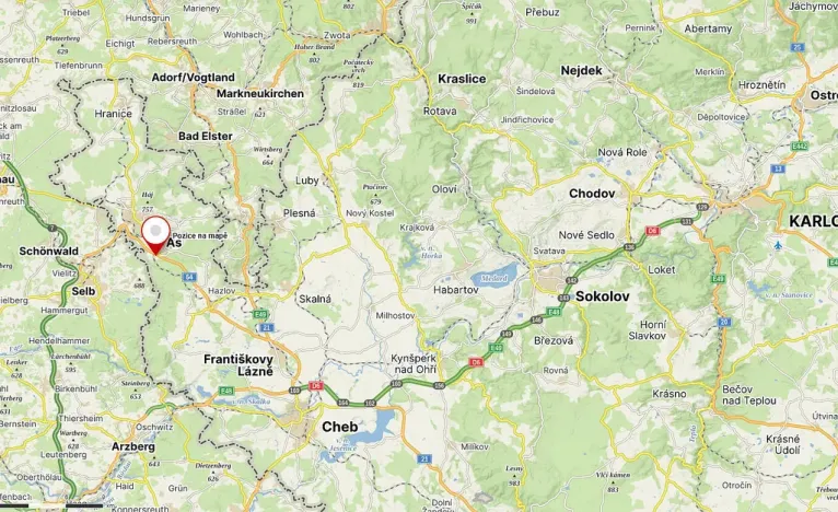 Prodej pozemku, Aš - Nový Žďár, 3300 m2