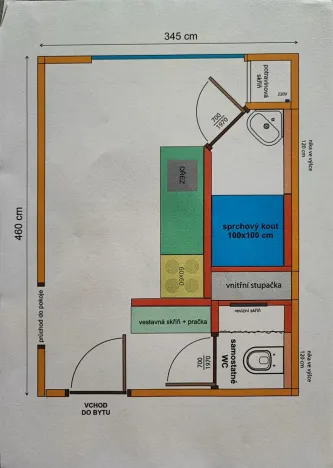 Pronájem bytu 1+1, Otrokovice, Polní, 32 m2