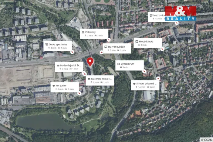 Pronájem bytu 1+kk, Praha - Hloubětín, Nademlejnská, 37 m2