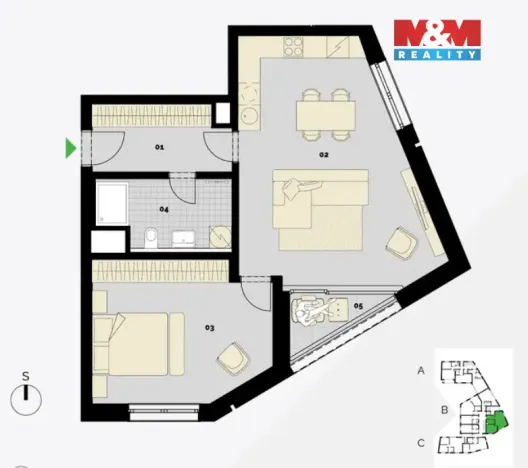 Prodej bytu 2+kk, Praha - Střížkov, Střížkovská, 70 m2