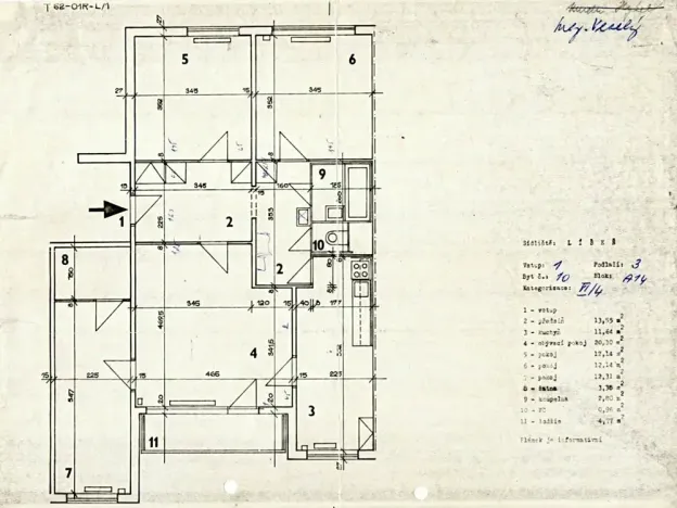 Pronájem bytu 4+1, Brno, Kubíkova, 94 m2