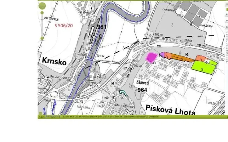 Prodej lesa, Písková Lhota, 3439 m2