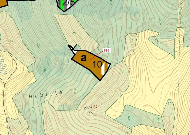 Dražba lesa, Zubrnice, 4610 m2