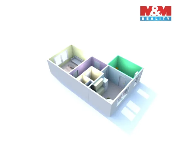 Prodej bytu 2+1, Děčín - Děčín V-Rozbělesy, Závodní, 43 m2