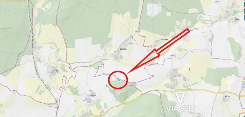 Prodej zahrady, Sedliště, 4327 m2