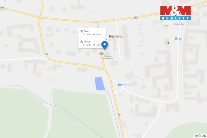 Pronájem kanceláře, Kestřany, 51 m2