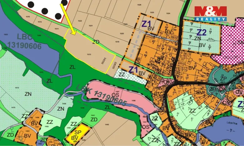 Prodej pole, Bratčice, 19072 m2