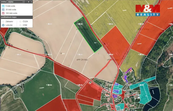 Prodej pole, Zbýšov, 15611 m2
