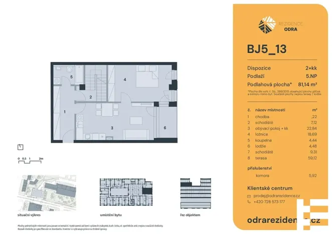 Prodej bytu 2+kk, Praha - Bohnice, Lodžská, 81 m2