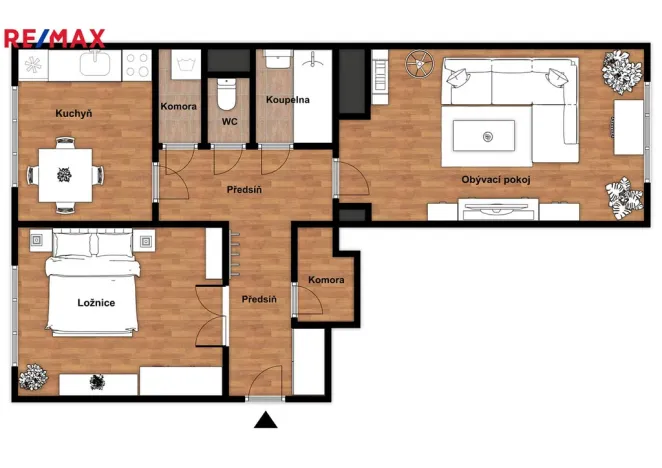 Pronájem bytu 2+1, Ostrava - Poruba, Nálepkovo náměstí, 55 m2