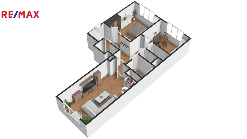 Pronájem bytu 2+1, Ostrava - Poruba, Nálepkovo náměstí, 55 m2