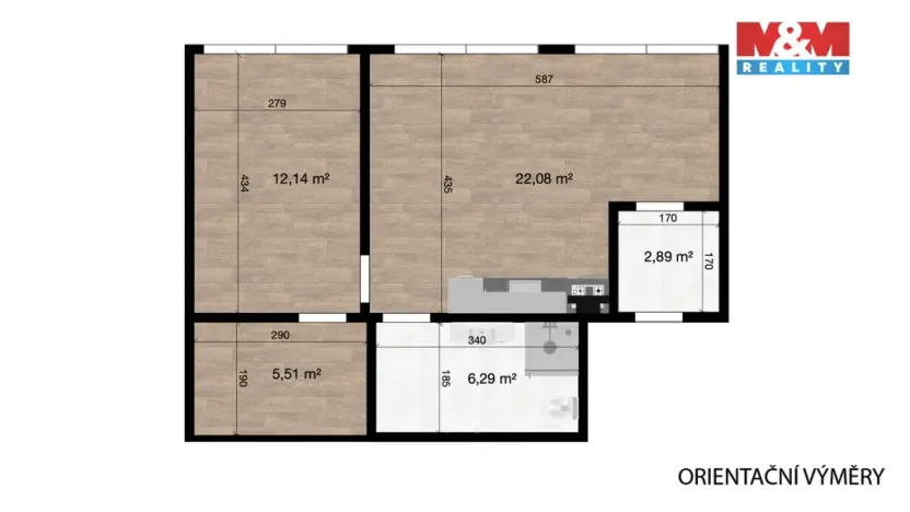 Pronájem bytu 2+kk, Jablonné v Podještědí, Zdislavy z Lemberka, 49 m2