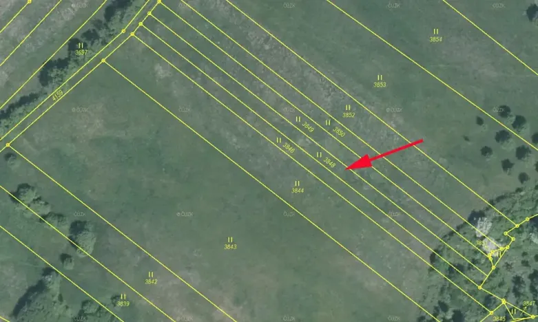 Prodej podílu louky, Nedašov, 172 m2