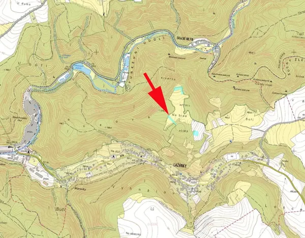 Prodej louky, Blansko, 2157 m2