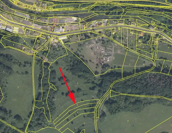 Prodej podílu louky, Valkeřice, 1492 m2