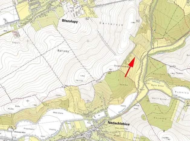 Prodej louky, Březolupy, 1586 m2