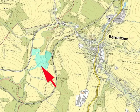Prodej pole, Bernartice, 1835 m2