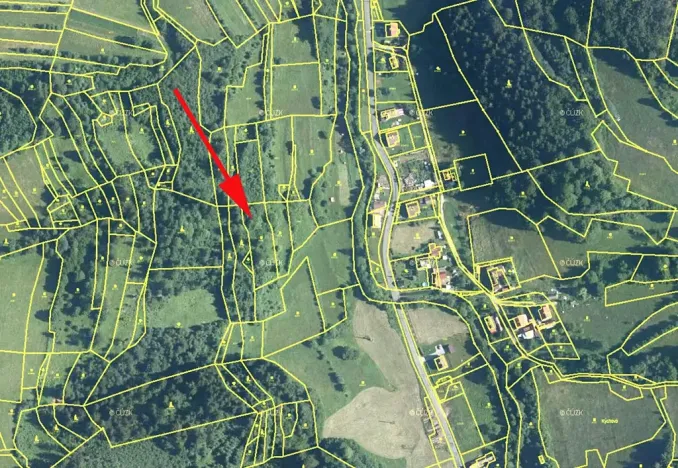 Prodej louky, Huslenky, 1597 m2