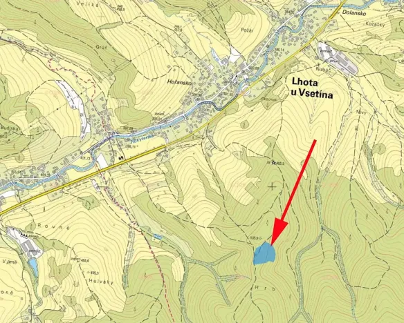 Prodej lesa, Lhota u Vsetína, 12578 m2