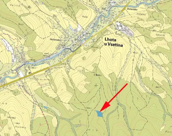 Prodej lesa, Lhota u Vsetína, 4855 m2