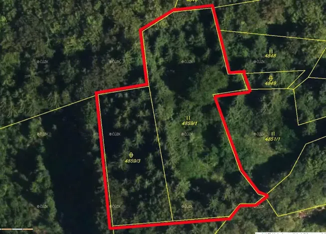 Prodej lesa, Halenkov, 5001 m2