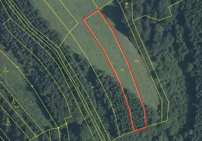 Prodej pole, Lhota u Vsetína, 1270 m2